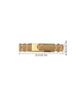 Solid Brass Hidden Barrel Hinge, 2cm, visible gold finish, suitable for jewelry boxes and wooden cabinets, concealed design.
