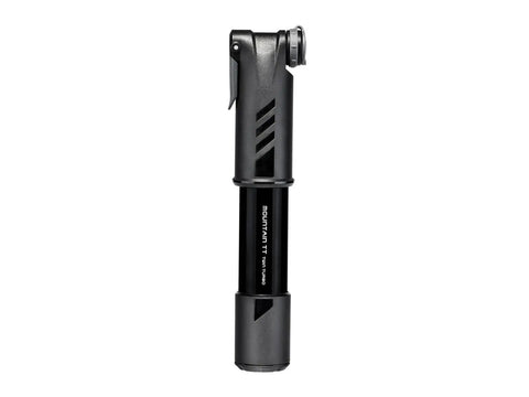 Mountain TT Twin Turbo Bike Pump Delivers Fast No Fuss Double Action Inflation Up To 120 PSI For Presta Schrader And Dunlop Valves