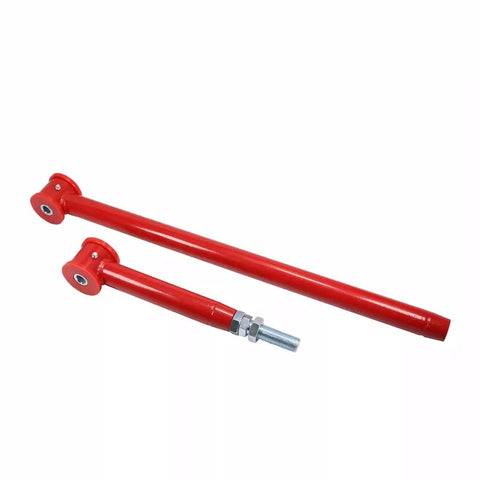 Adjustable Rear Panhard Track Bar With Polyurethane Bushings For 2000-2009 Chevy Suburban Tahoe Yukon Avalanche Escalade And H2; red steel tube