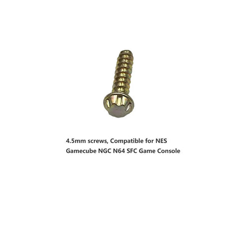 Top Shelf 20 Pack 4.5MM Security Screws For Nintendo NES N64 GameCube Retro Console Fix individual gold screw for repairs.