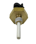 Heavy Duty Coolant Level And Temperature Switch For Industrial Diesel Engines And Mobile Generators Direct Fit Replacement 4383933, brass body with black connector.