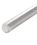 Close-up of 304 Stainless Steel 1/2-20 Fully Threaded Rod, 12 Inch Length, Corrosion Resistant Fastener for Industrial Assembly
