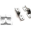 Torque Shaft Hinge With Adjustable Damping 2.0 N.M Small Metal Damper showing dimensions and components for folding tables and doors