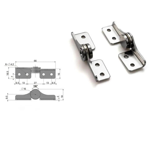 Stainless Steel Shaft Hinge Set For Folding Tables Windows Doors Wardrobes Cabinets And Boxes With Smooth Rotation Torque 2.0 Nm