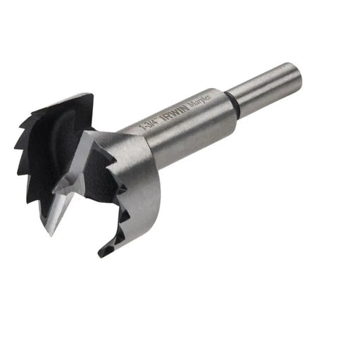 Precision Forstner Drill Bit One Seven Eighths Inch Ultra Ripped Cutting Edge Kicks Butt On Hardwood Plywood Creates Clean Flat Bottomed And Pocket Holes Smooth Sailing Shop Staple, close-up view