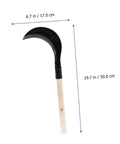 Long Handle Manganese Steel Scythe For Gardening And Weeding Tool With Comfortable Grip Sturdy Lightweight Design