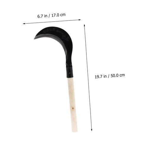 Long Handle Manganese Steel Scythe For Gardening And Weeding Tool With Comfortable Grip Sturdy Lightweight Design