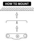 Mounting instructions for 12 Inch Dope Warm White Modular LED Under Cabinet Lighting Panel With 42 LEDs, 280 Lumens, 3000K, UL Listed.