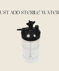 Leak Proof Oxygen Bubble Humidifier Bottle With Multi Thread Lid And 500 Ml Translucent Jar No Aluminum Fittings Audible 6 Psi