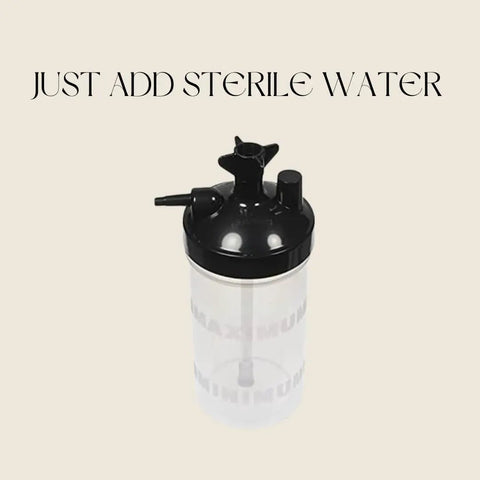 Leak Proof Oxygen Bubble Humidifier Bottle With Multi Thread Lid And 500 Ml Translucent Jar No Aluminum Fittings Audible 6 Psi