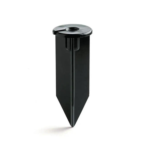 8 Inch Black Outdoor Landscape Light Stake For 12V Pathway And Garden Lights, Corrosion Resistant ABS Injection Molded Ground Mount, Durable Stakes For No Fuss Easy Install And Secure Mounting