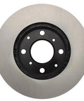 Centric Premium front brake rotor with black center hub and lug bolt pattern