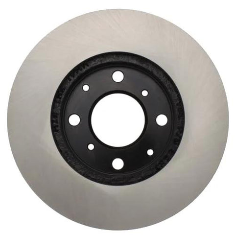 Centric Premium front brake rotor with black center hub and lug bolt pattern