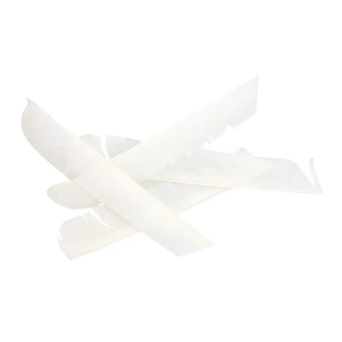 50 Pack Full Length Turkey Feather Archery Fletching Left Wing Feathers 8 To 11 Inches For DIY Arrows Spiral Twist Wrap Flu Flu Arrows White