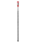 Rebar Demon SDS-Max 4-Cutter Full Carbide Head Hammer Drill Bit For Concrete And Steel, 36 Inch Total, 31 Inch Working Length