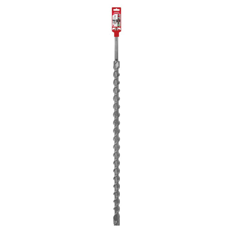 Rebar Demon SDS-Max 4-Cutter Full Carbide Head Hammer Drill Bit For Concrete And Steel, 36 Inch Total, 31 Inch Working Length