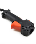 Throttle Cable Handle Assembly With Wiring And Trigger Switch for 26mm garden multi tools and brush cutters, black and orange handle