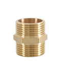 Workhorse Brass Hex Nipple Fittings Male To Male Thread Pipe Coupler Adapter Built Tough For Water Gas Plumbing Lines 1/8 to 1 inch