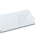 Pearled White Sublimation Aluminum Blanks Metal Signs 8x12 Inch 0.45mm Thick with protective film partially peeled back