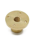 T10 Threaded Rod With Nut, 10mm Diameter, 100-550mm Length, 304 Stainless Steel, Heavy Duty Trapezoidal Thread, Pitch Two Lead One, Built For CNC, 3D Printers, Actuators, And Industrial Machinery brass threaded nut with flange