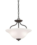 Conway 15 Inch Wide 2 Light Oil Rubbed Bronze Semi Flush Mount Light Fixture With Glass Panels for modern hallway lighting.