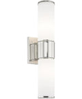 Transitional Two Light Wall Sconce and Bath Light in Polished Nickel Finish From Weston Collection