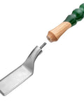 Stainless Steel Brownie Spatula Serving Paddle Pie Server Kit With DIY Turn Your Own Rectangular Wooden Handle Detached View