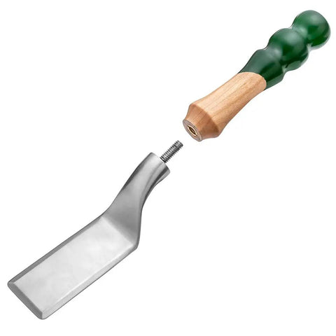 Stainless Steel Brownie Spatula Serving Paddle Pie Server Kit With DIY Turn Your Own Rectangular Wooden Handle Detached View
