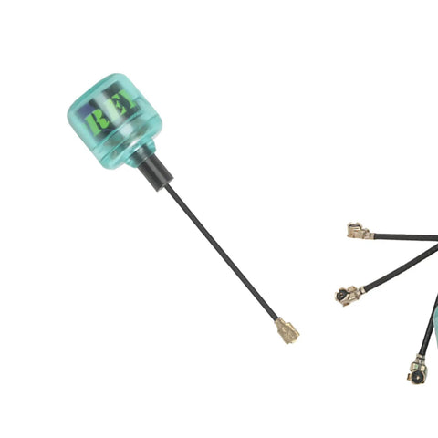 2 Pack 2.8dBi LHCP 99% Radiation Efficiency 5.8 GHz RP-SMA Antennas for FPV HD Racing Drones Quadcopter blue polycarbonate