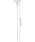 Sturdy Metal Binding Pin For Office And School Use Precise File Aligning Locating Pin showing full length and measurements