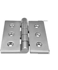 Premium 316 Stainless Steel Square Deck Door Hinge 100X100Mm Mirror Polish Finish, marine-grade hinge for boat decks.