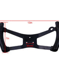 Butterfly Steering Wheel for Go Karts, Durable Iron Sport Kart Replacement with ergonomic grip, 13x7 inches, black iron finish