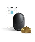 Smart Water Shut Off Valve With Z Wave Hub Compatibility 1 Inch Lead Free Brass Ball Valve With An Actuator Automated Leak Detection And Prevention Works With SmartThings Hubitat Ezlo And Other Z Wave Hubs, app-controlled valve and actuator