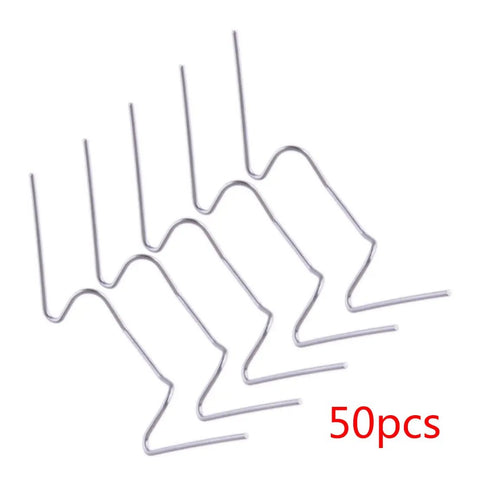 Stainless Steel Greenhouse Glazing Clips Wire Type Spring Fixing Brackets 50 Pack For Aluminum Greenhouses Windproof Glass Panel Support Easy Mounting Durable Clips For Windows And Panels