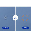 Before and after results using DIY Windshield Crack Repair Kit With Clear Glass Repair Fluid And Easy Nozzle Tool Air Pump Type Windshield Quick Fix For Glass Cracks Save Time And Money On Car Window Repairs