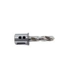 Side view of Oscarbide annular cutter with 3/4 in Weldon shank, 3/8 in cutting diameter, and 1-3/8 in depth of cut