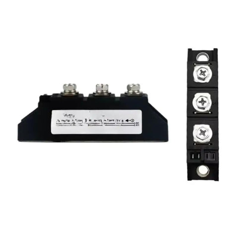 Heavy Duty 12V DC Regulator Featuring Automated Output Voltage Tracking And Full System Protection Built For Next Gen Solar Batteries And Ev Charging Aux Kits Straight Up Reliable, showing black power module with terminals.