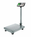 Top Tier Heavy Duty Digital Floor Scale With Crisp Lcd Display And Precision Load Cells For Luggage Shipping And Grocery Hauls; stainless platform, large LCD.
