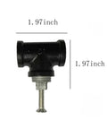 Industrial Water Pipe Cabinet Knobs Pulls Set 4 Pieces Iron Retro Industrial Style with dimensions, durable iron, vintage look
