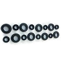 Wheel Cylinder Repair Kit 1 3-16 Inch Bore for Isuzu NPR NQR 1995 to 2003 4HE1 4BD2 seal components arranged in various sizes.