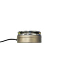 Forklift electromagnetic brake 03-214A, side view, metal housing with black wiring