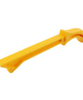 Single yellow push stick from Five Piece Safety Push Blocks Set For Table Saw And Router Table Push Sticks With Hand Protection.