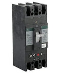 Heavy Duty 250 Amp 3 Pole Circuit Breaker With Thermal Magnetic Switch And Line Load Lug Terminals For A No Sweat Panel Upgrade Or Easy Replacement Swap Built Like A Tank To Handle 600VAC Loads Daily, front view.