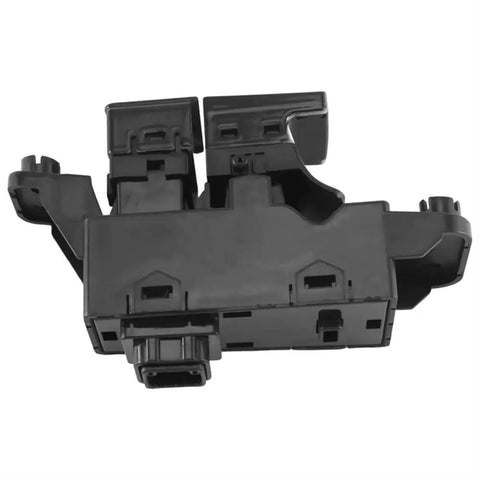 Electric Parking Brake Actuator Switch With Crisp Button Feedback Plug And Play Handbrake Controller solid black plastic switch bottom view.