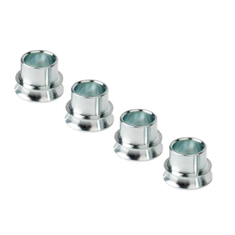 Four Pack Three Quarter To Five Eighth Inch Misalignment Spacer Heims Rod End Bearings for precise control arm adjustment.