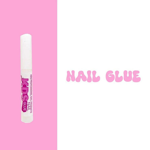 White bottle of Pro Grade Five Piece Nail Tip Glue Set For Acrylic Nails, Quick Dry Adhesive With Strong Water Resistant Bond