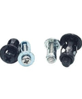 21 Piece Petal Shape Rivet Nuts Kit With Phillips Drive Heavy Duty Metal Nut Anchors For Strong Hold Expansion Design For Easy Install DIY Friendly For Automotive, Furniture, And Home Improvement Projects. black and silver steel petal rivet nuts with Phillips drive