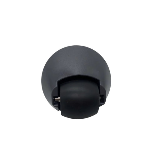 Close-up of front omni-directional caster wheel for Roborock vacuums, black, 1 piece