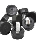Eight Pack Three Eighths Inch Thread Leveling Feet Bolts For Furniture Adjustable Legs Chairs Stools Tables Cabinets Cupboards Desks