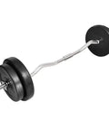 Pump Up Your Workouts With This Super Versatile 66.1 Lb Curl Bar With Weights Set Includes 47.2 Inch Ergonomic Barbell And Four Plates